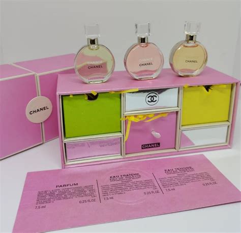 chanel miniature perfume gift set.